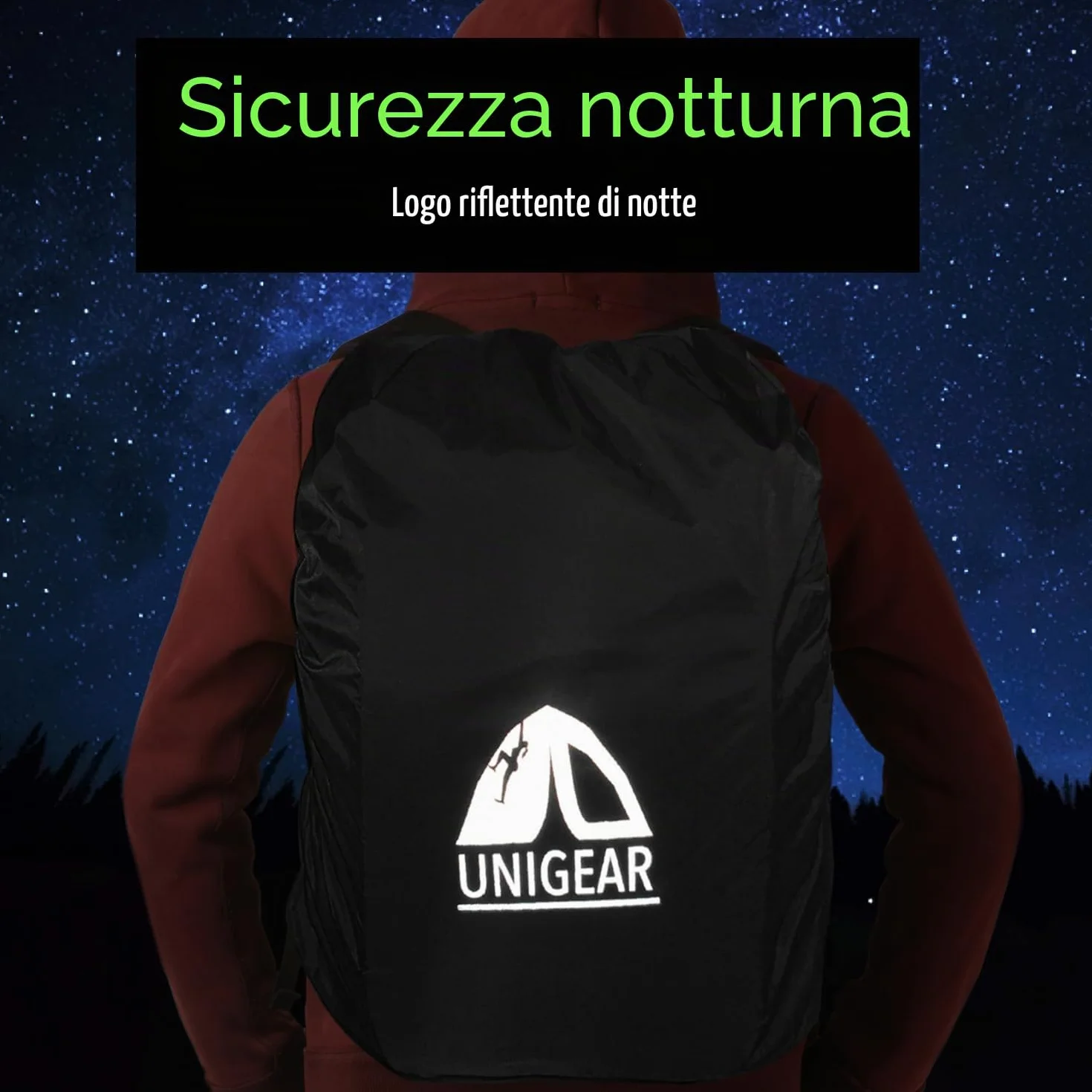 Coprizaino Antipioggia 10-90 l Impermeabile Antipolvere Resistente Abrasioni Unigear