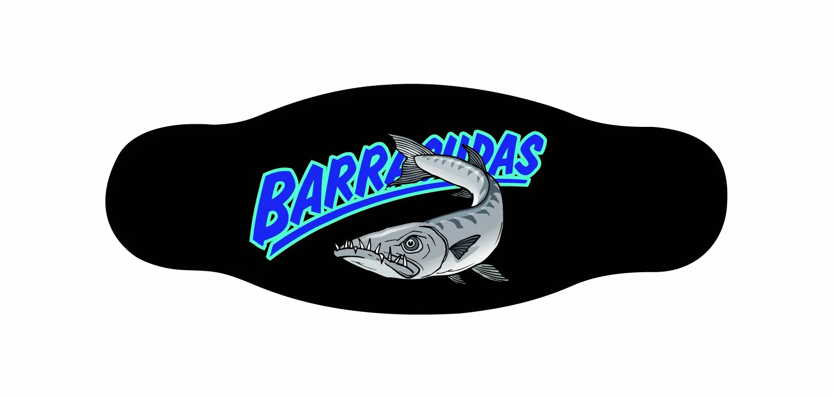 Best Divers IN/BRC, Cinturino Maschera in Neoprene, Doppio Foglio, Barracudas New