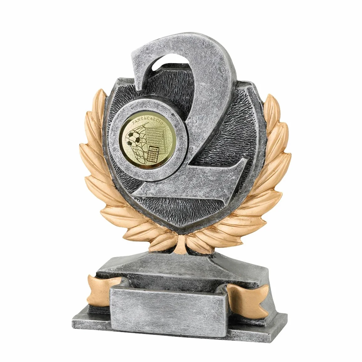 Trofeo Fantacalcio 2° Classificato - h 13,00 cm Targhetta Personalizzata Omaggio