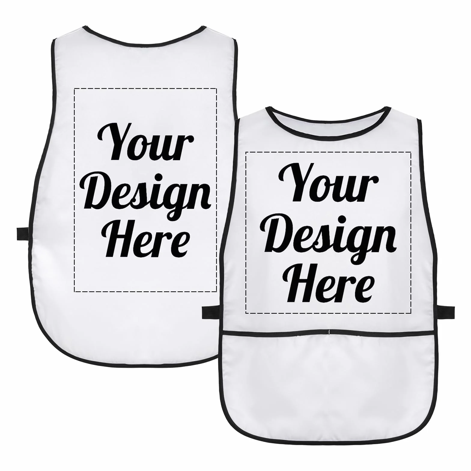 Bavaglini personalizzati per caddie da golf con tasca, maglia da addestramento per adulti
