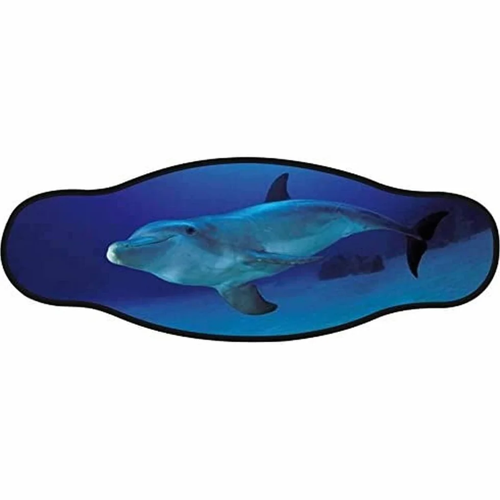 Best Divers IN/1DOL, Cinturino Maschera in Neoprene, Doppio Foglio, 1 Delfino