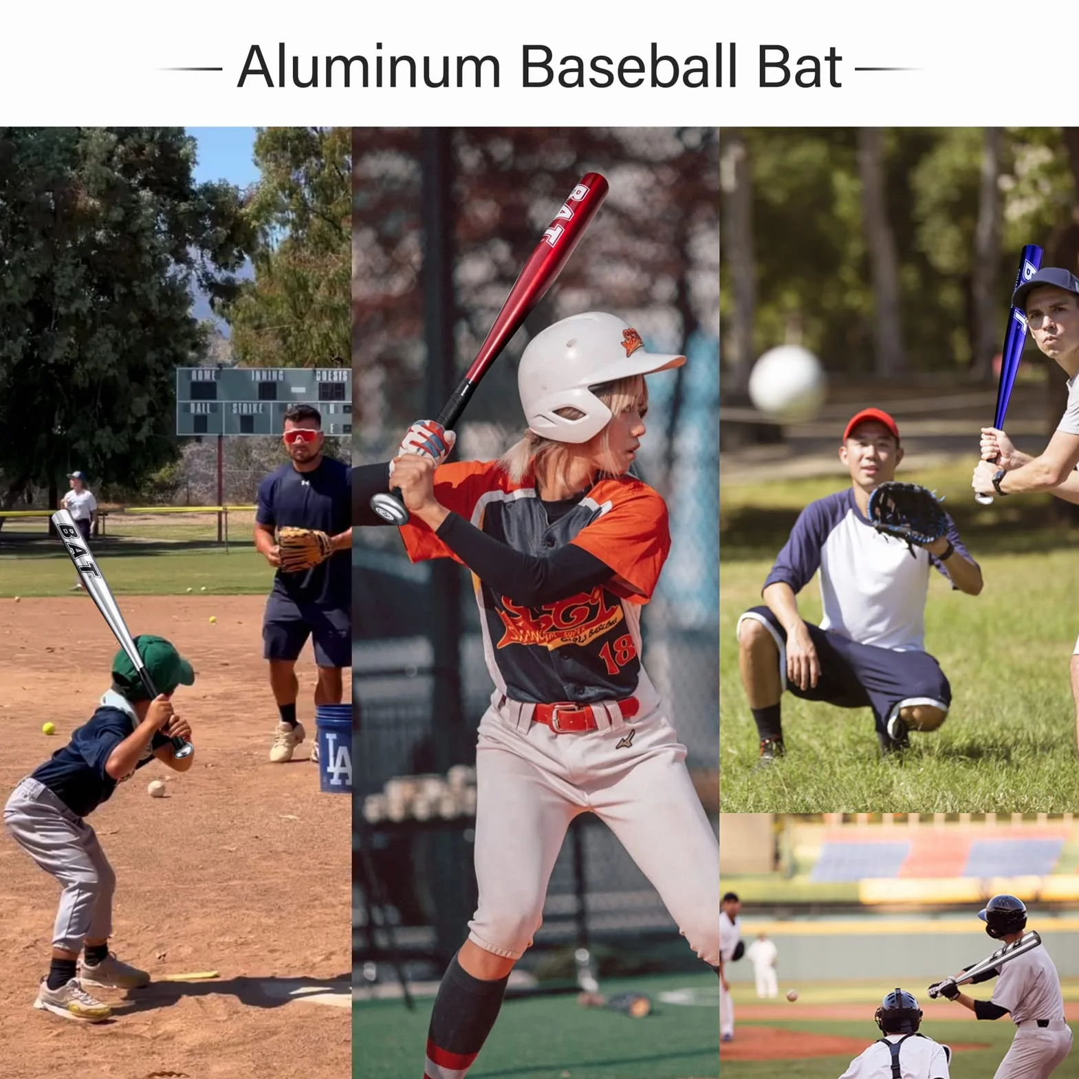 Mazza da baseball in lega di alluminio 34 pollici 86,4 cm per giovani adulti