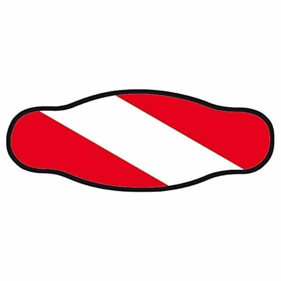 Best Divers IN/Flag, Cinturino Maschera in Neoprene, Doppio Foglio, Bandiera