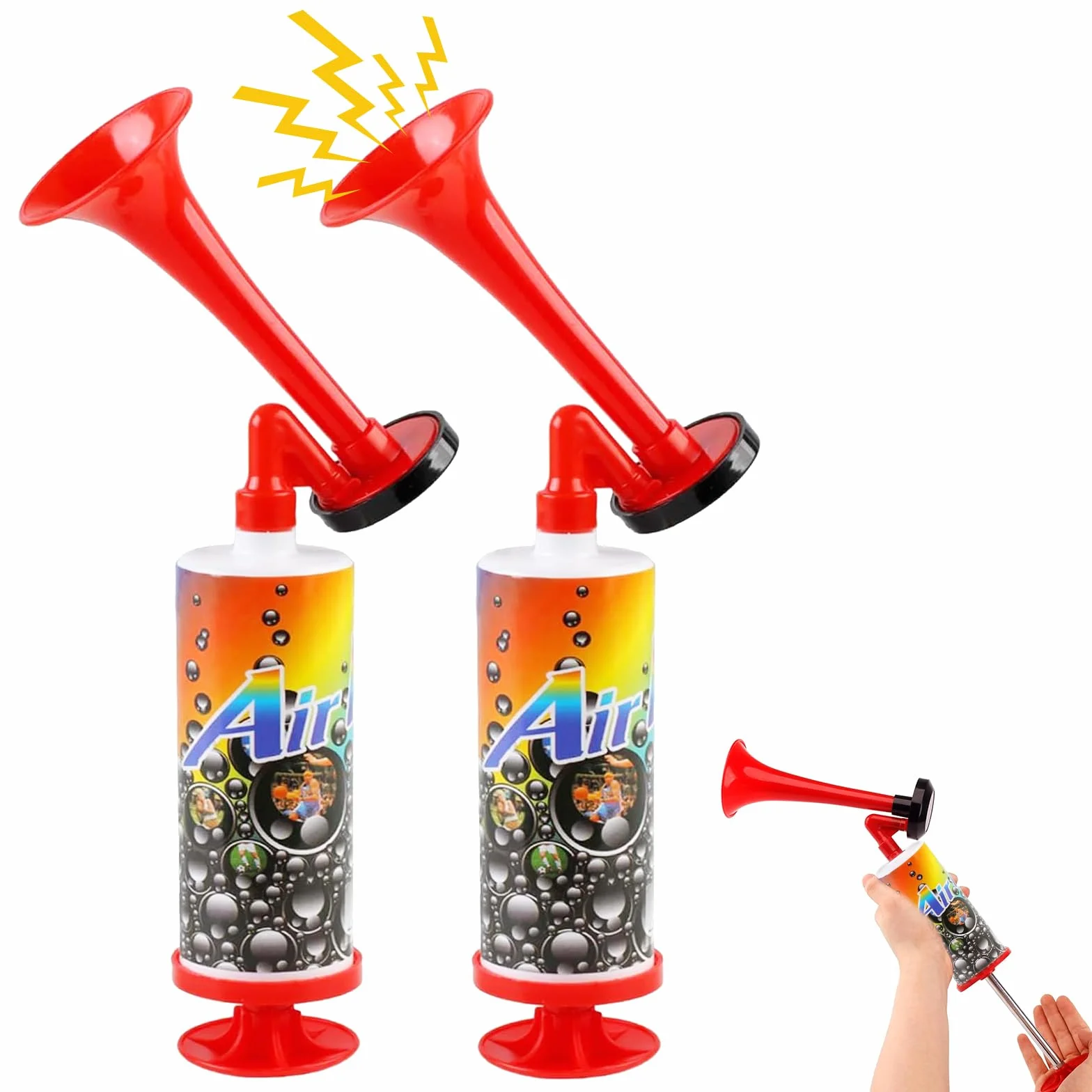 Fanfare Air Horn Estremamente Forte, Tromba da Stadio Portatile, per Partite di Calcio e Nautica