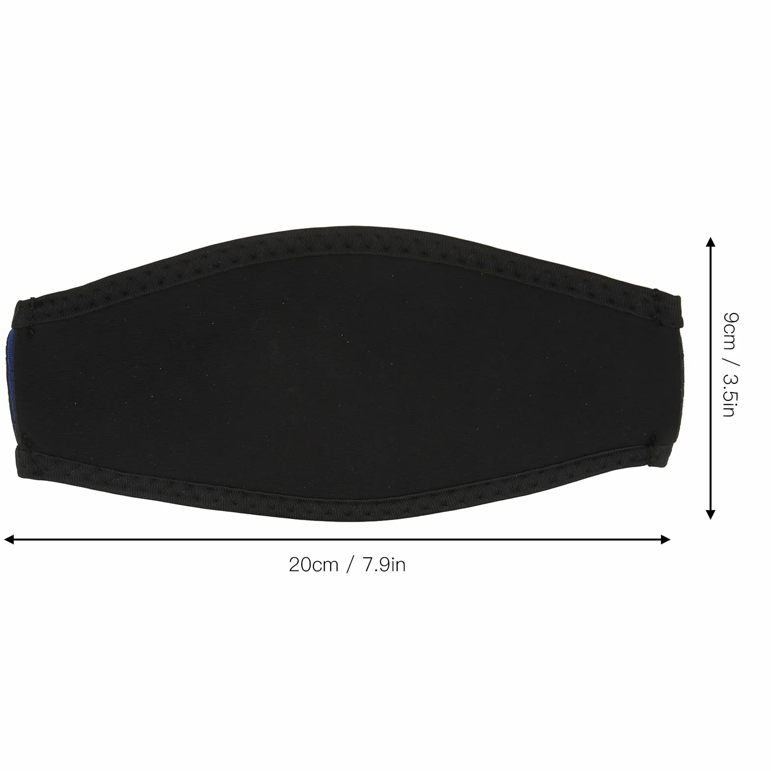 Tbest Cinturino per Maschera in Neoprene per Subacquei, Comoda Copertura per Maschera Subacquea, Cinturino per Maschera da Immersione 2 Pezzi Materiale in Neoprene Nero Stabilizzante