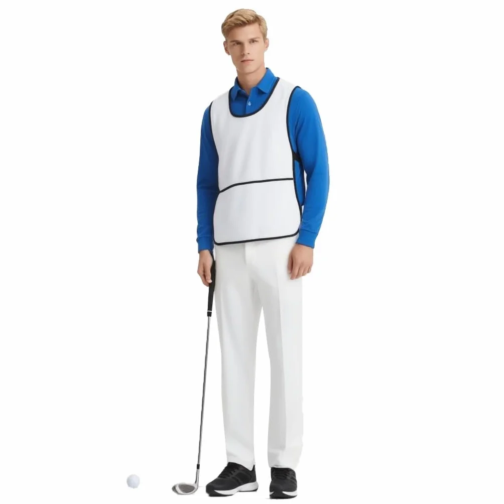 Bavaglini personalizzati per caddie da golf con tasca, maglia da addestramento per adulti