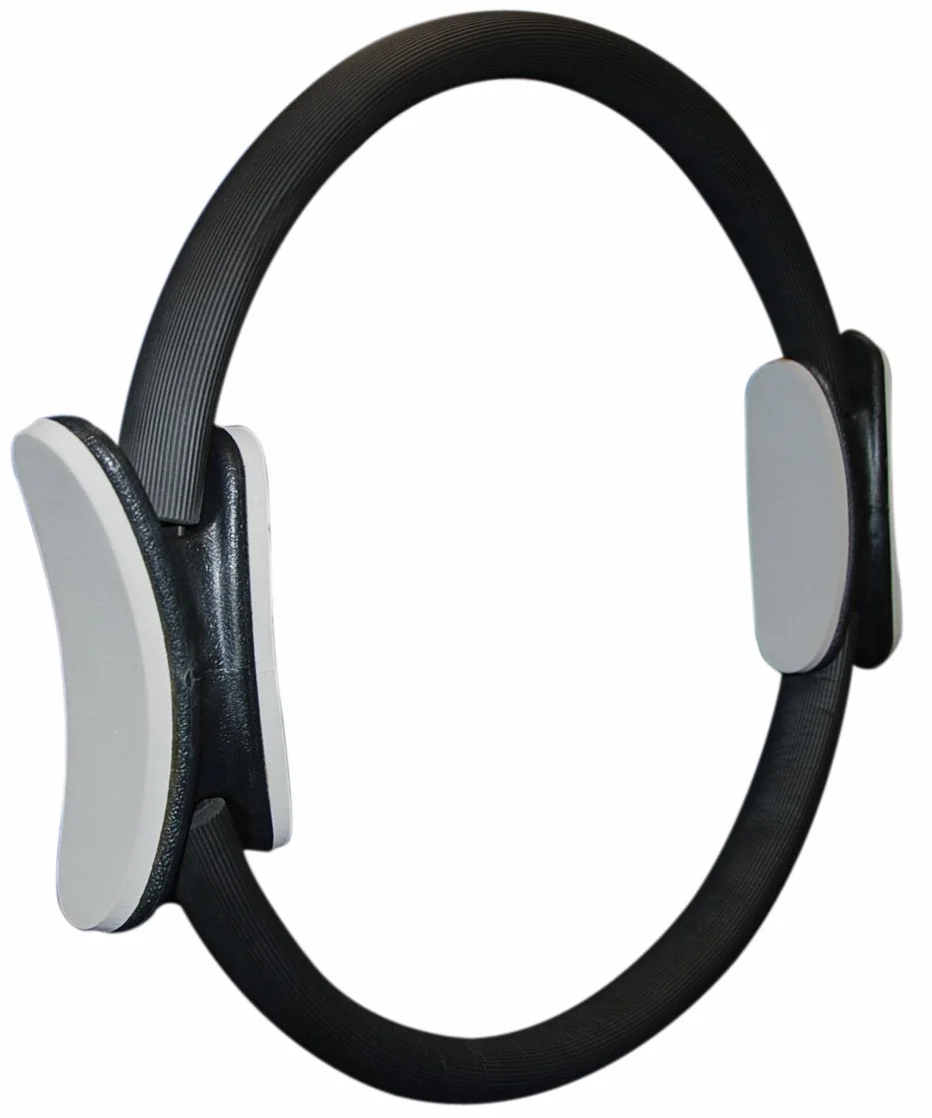 Sveltus Anello Cerchio Pilates Misto Nero Grigio Diam. 38 cm