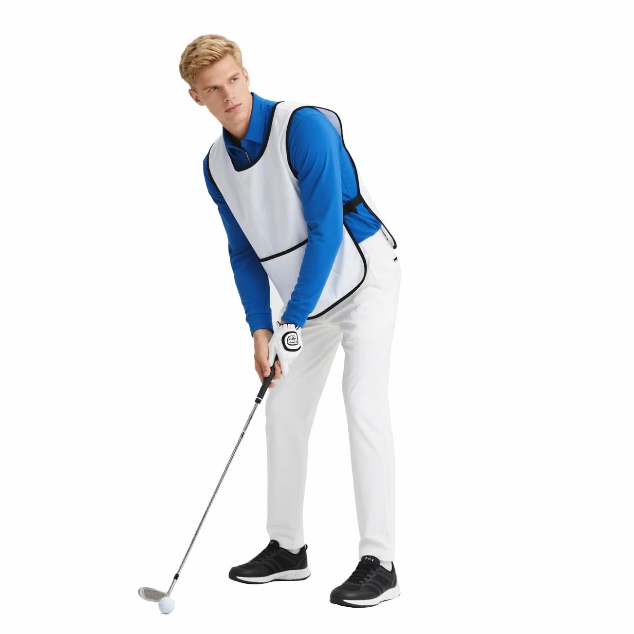 Bavaglini personalizzati per caddie da golf con tasca, maglia da addestramento per adulti