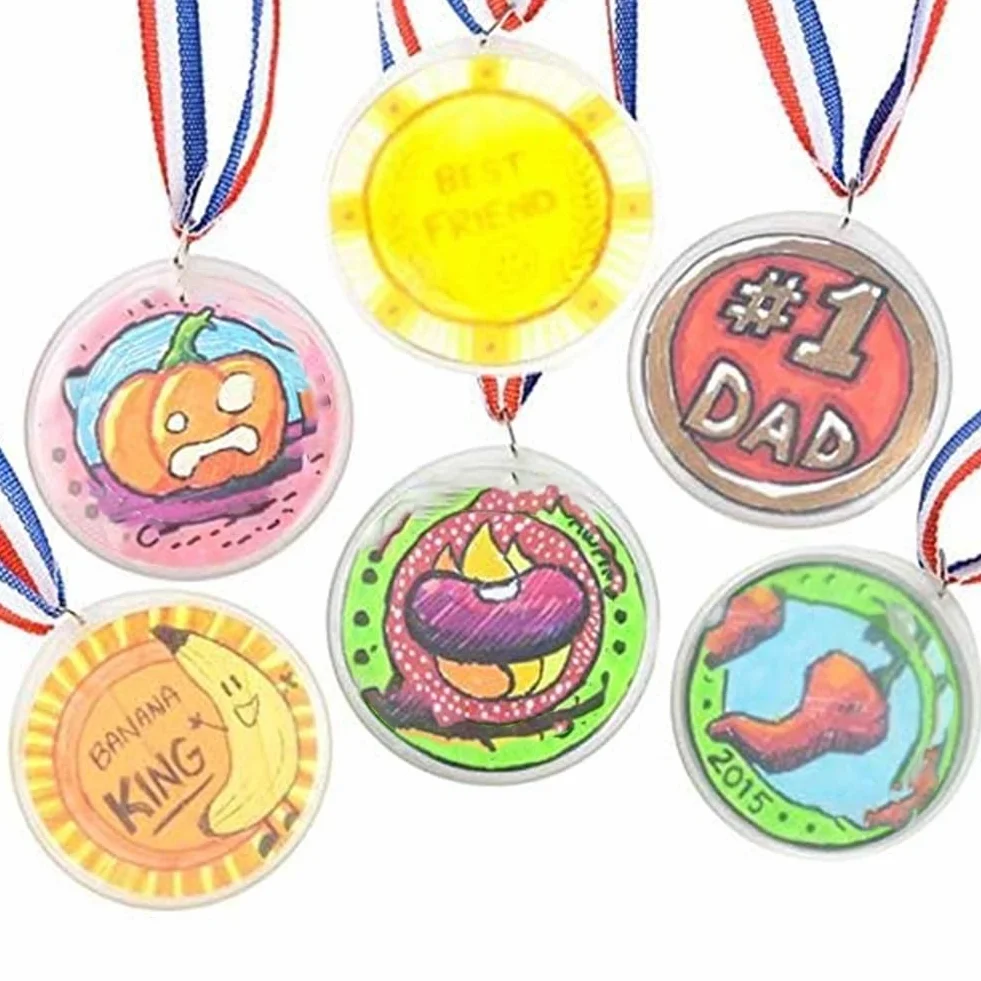 24 medaglie colorate fai da te per bambini, aziendali, sport, festival