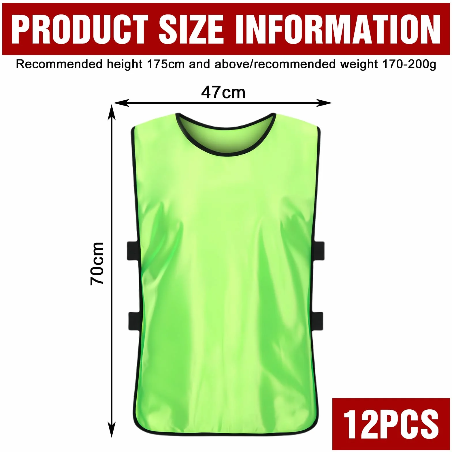SUNOYA 12pcs Casacche Calcio Adulti Gilet da Allenamento per Squadra Uomo Donna