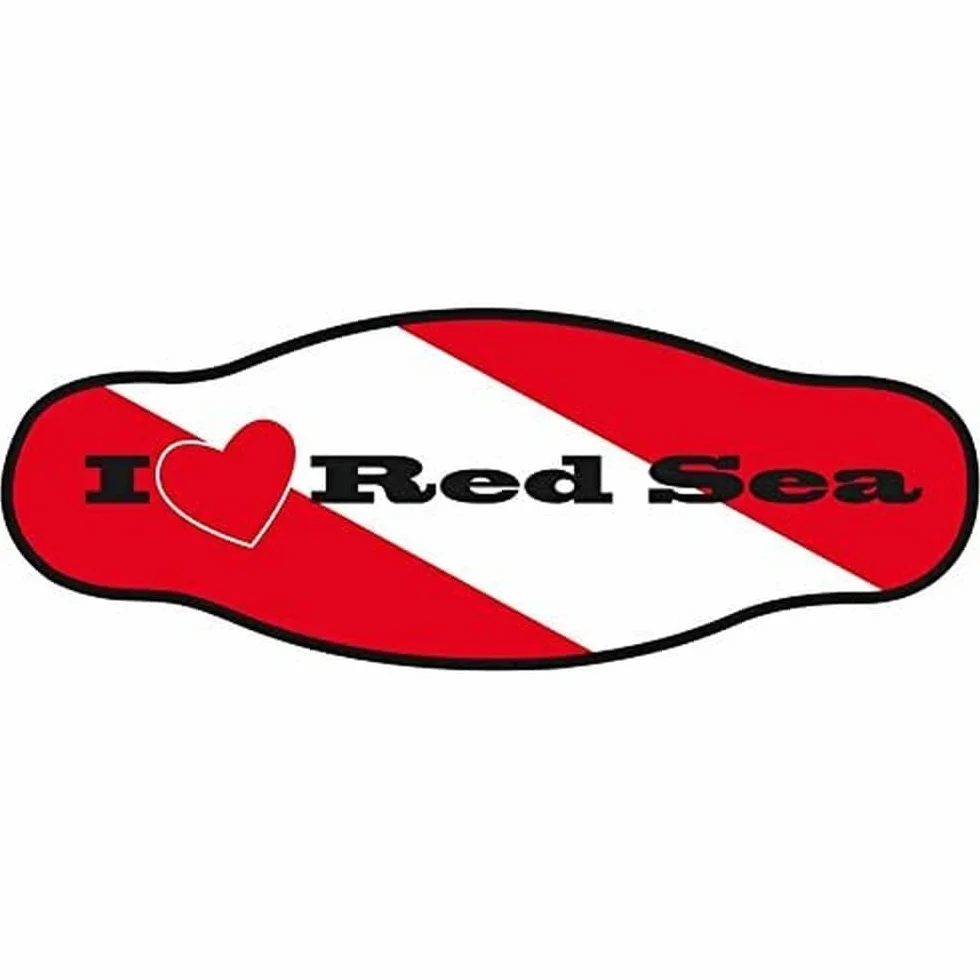 Best Divers IN/RDS, Cinturino Maschera in Neoprene, Doppio Foglio, Mar Rosso