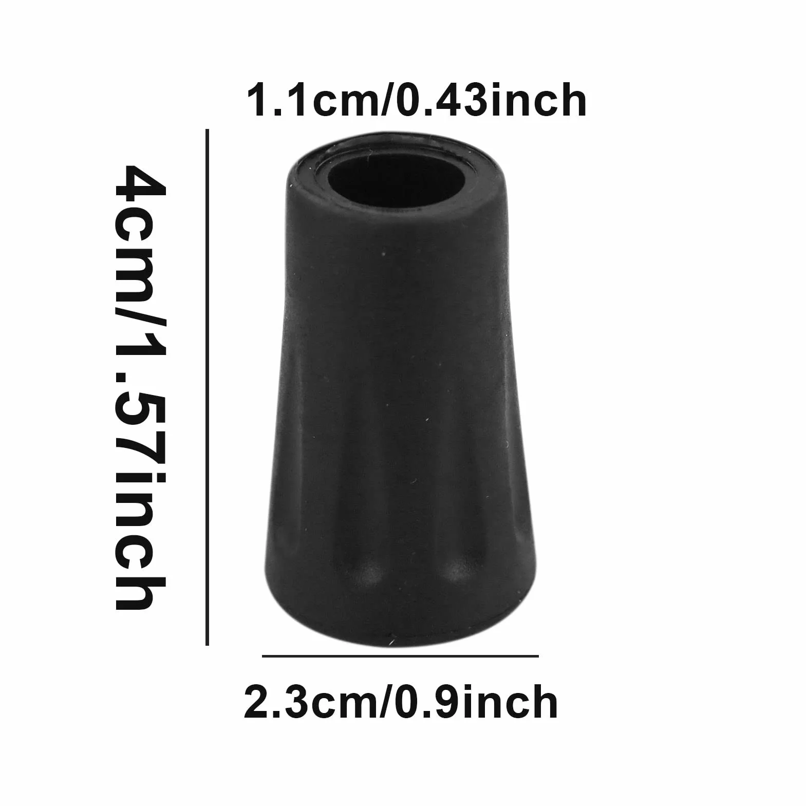 Gommini Trekking 6 Pezzi Ricambio 11mm Per Bastoncini Walking Punte Piedini Robuste Tappi Da Montagna