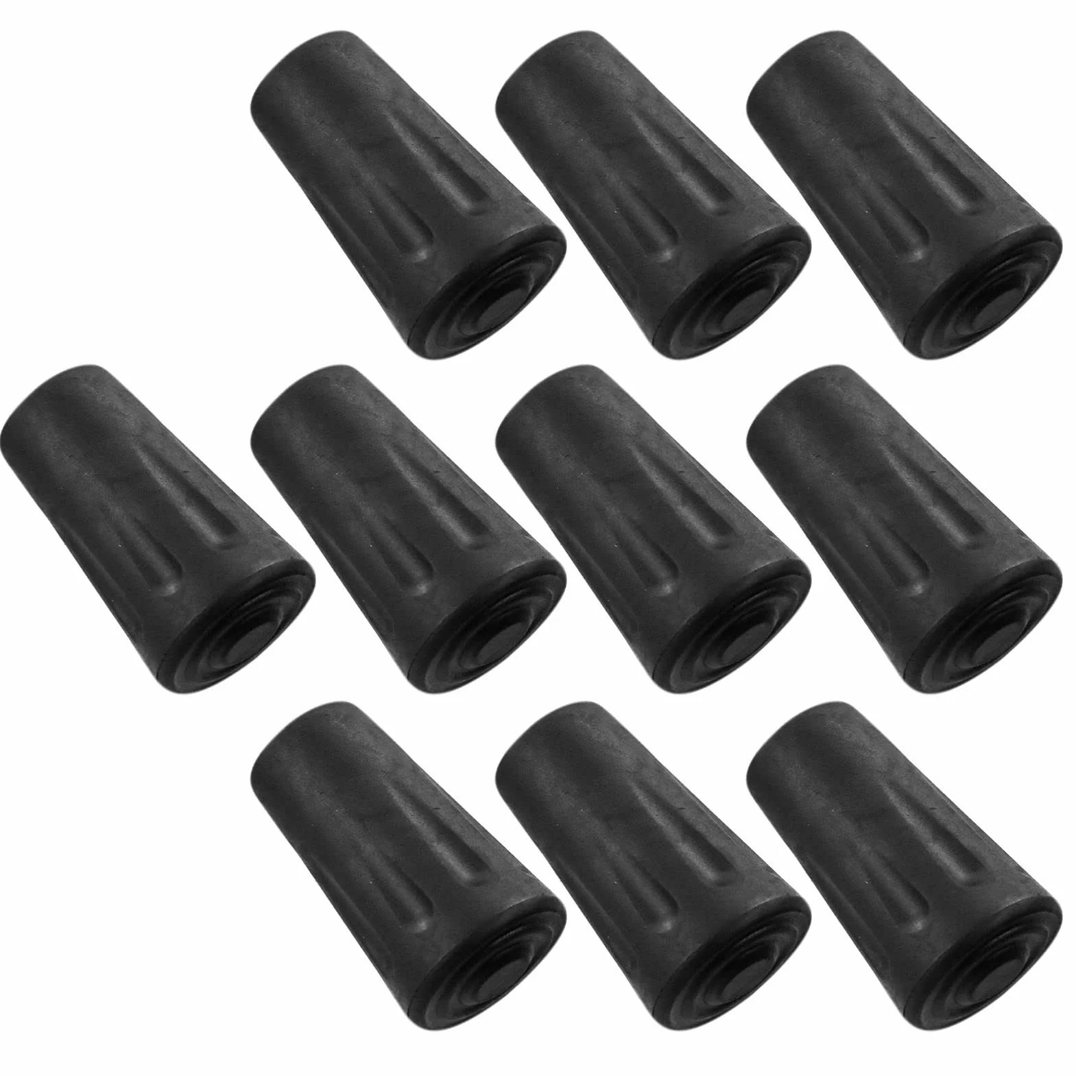 Gommini Trekking 6 Pezzi Ricambio 11mm Per Bastoncini Walking Punte Piedini Robuste Tappi Da Montagna