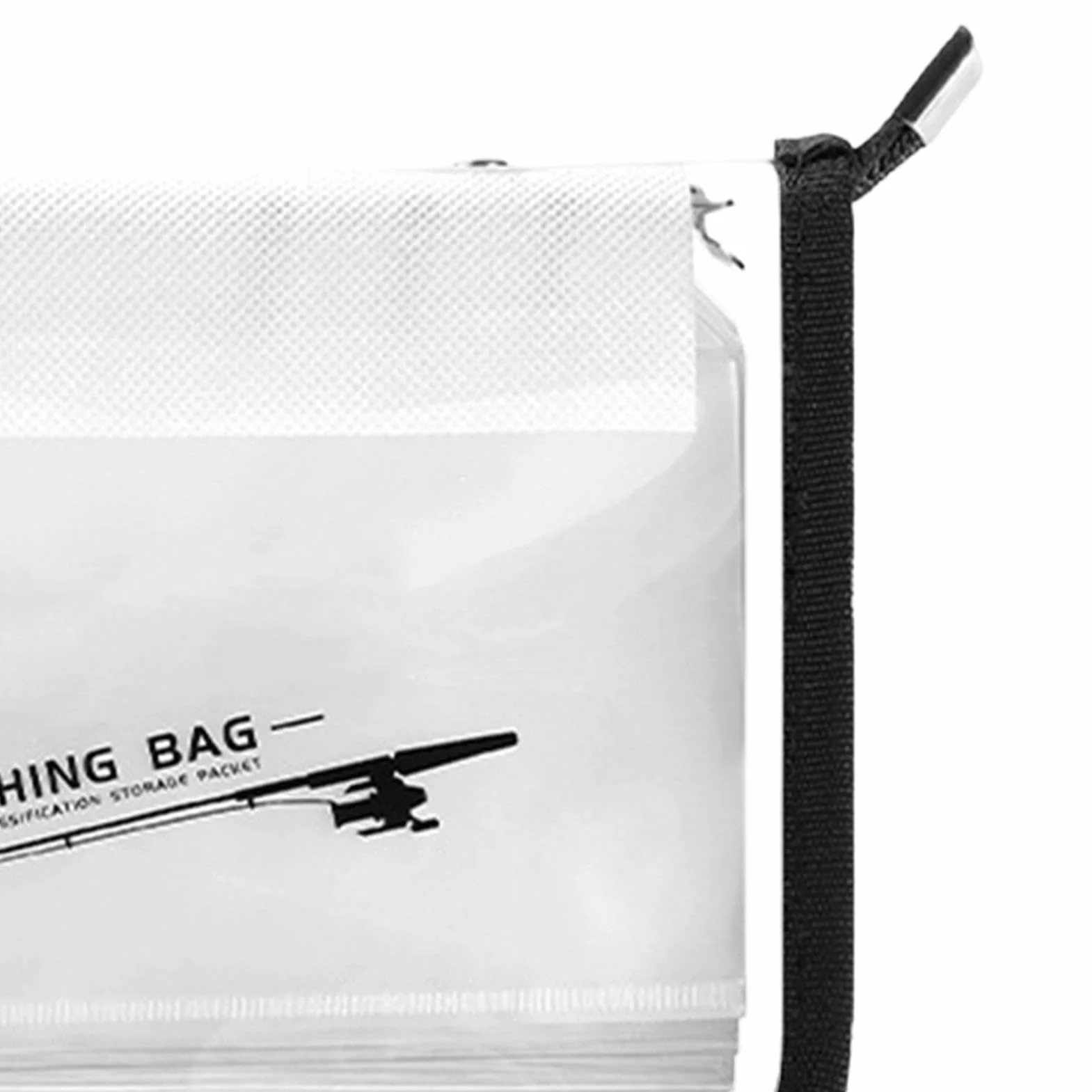 Borsa Per Esche Artificiali Raccoglitore PVC Trasparente 10 Pagine Impermeabile Impugnatura Rinforzata
